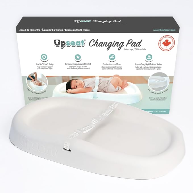 Upseat Baby Changing Pad, Non-Slip Grippy Design, Premium Cushioned Foam by Upseat