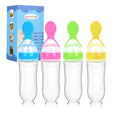 Baby Food Feeder 4 Pack Silicone Baby Food Dispensing Spoon-WAJIAYON, 3 oz by WAJIAYON