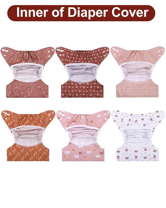 babygoal Cloth Diaper Covers 6 Pack - Image 7