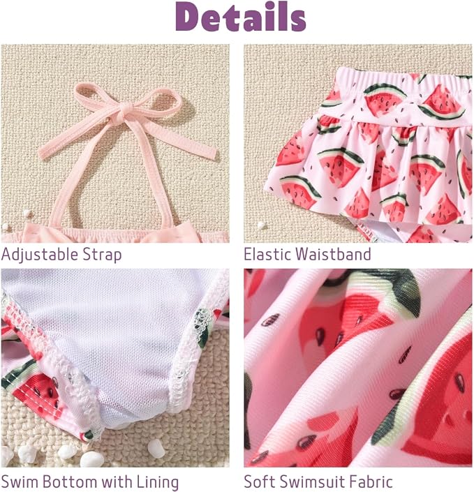 Aalizzwell Baby Girl 2-Piece Bikini Swimsuit - Image 3