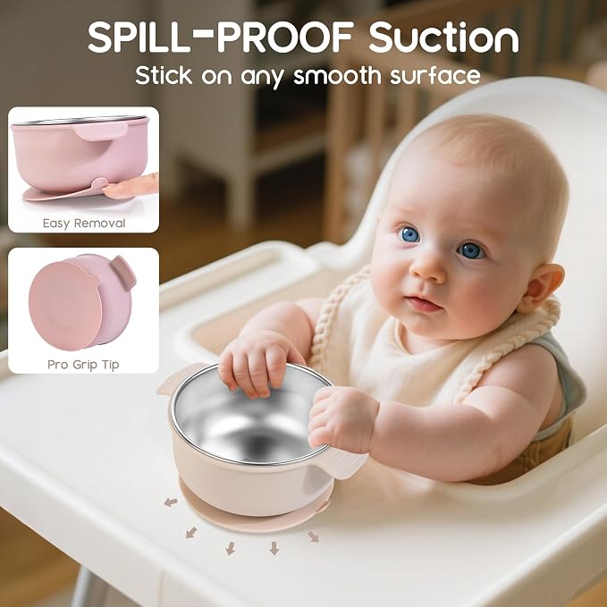 Bella's Friends Stainless Steel and Silicone Baby Bowls - Image 3