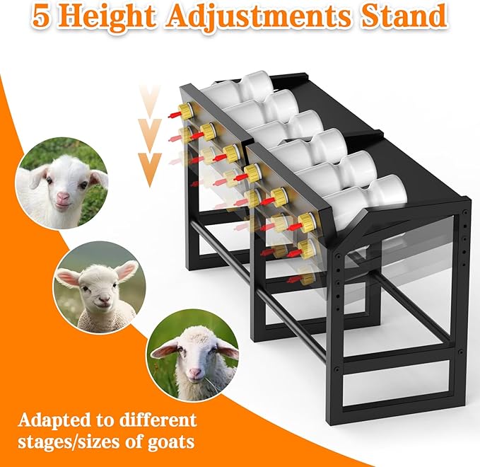 Portable Bottle Rack, Calf Bottle Holder, Free Standing Bottle Feeder Rack - Image 4