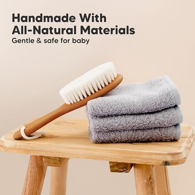 Wooden Baby Hair Brush - Image 4