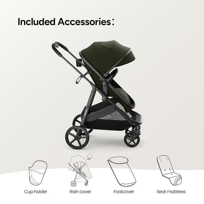 Mompush Wiz 2 in 1 Baby Stroller - Image 3