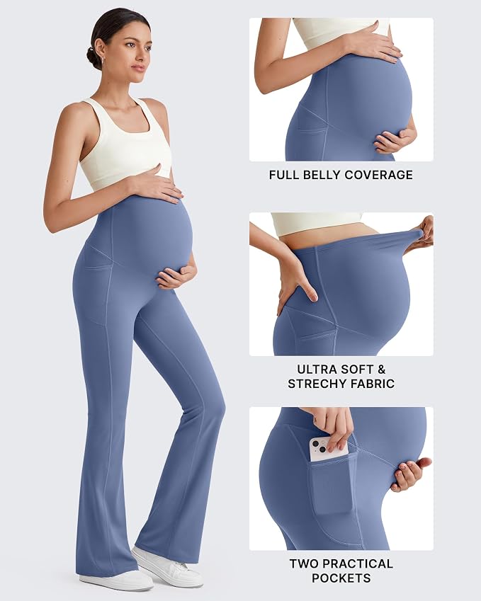 G4Free BareFeel Maternity Flare Leggings - Image 7