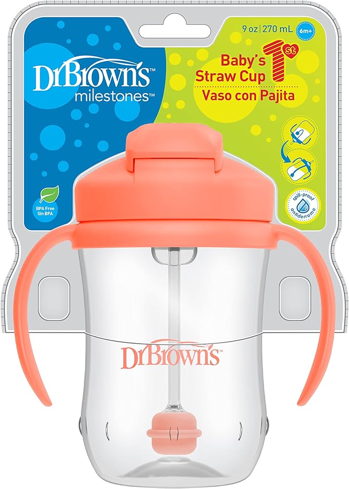 Dr. Brown's Milestones Baby's First Straw Cup, Training Cup - Image 2