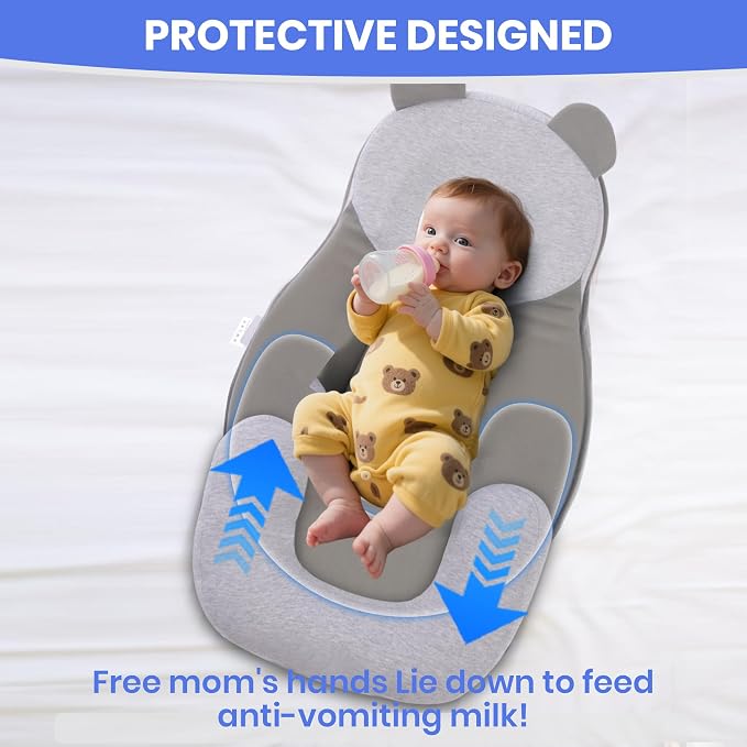Baby Feeding Pillow, Anti Overflow Feeding Pillow - Image 6