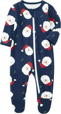 O2 BABY Baby Boys Girls Organic Cotton Zip-Front Sleeper Pajamas, Footed Sleep by O2BABY