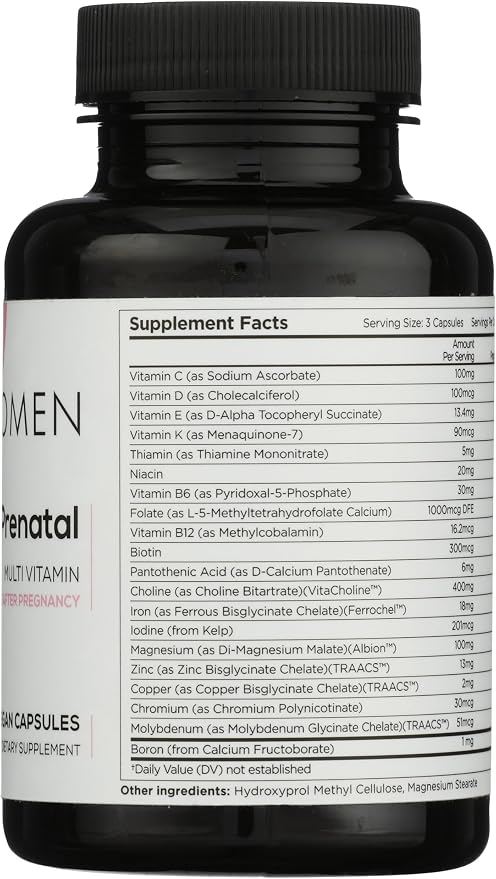 Beli Women Prenatal Multivitamin, 400mg Choline, Vitamin D. Supports Egg - Image 5