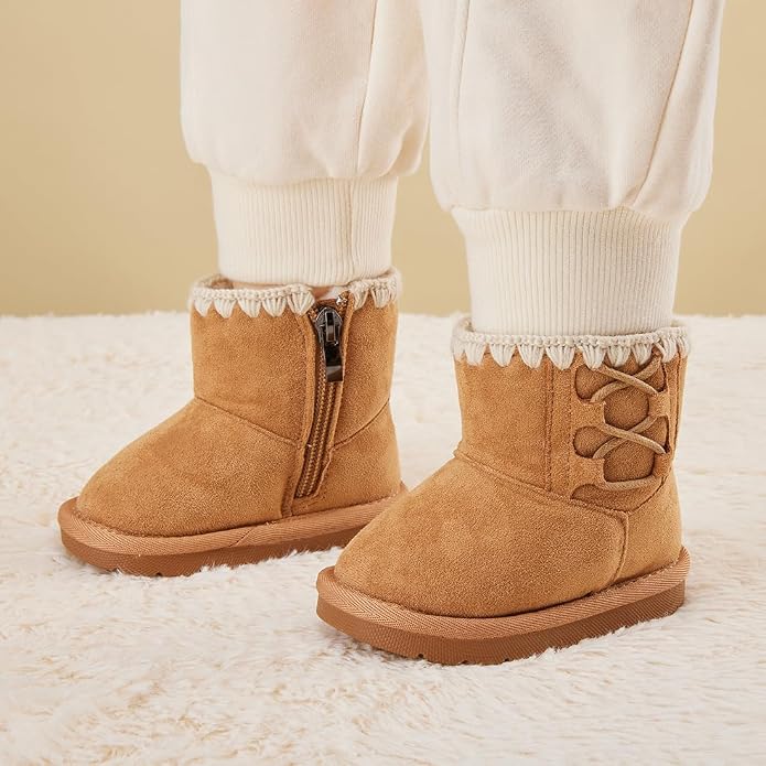 BMCiTYBM Girls Boys Snow Boots Warm Winter Fur Lined Baby Shoes - Image 2