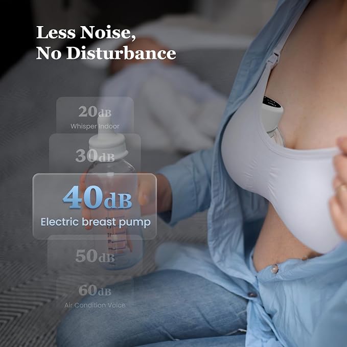M6 Electric Breast Pump, 4 Mode & 12 Levels, LED Display, Wearable Hands-Free - Image 6