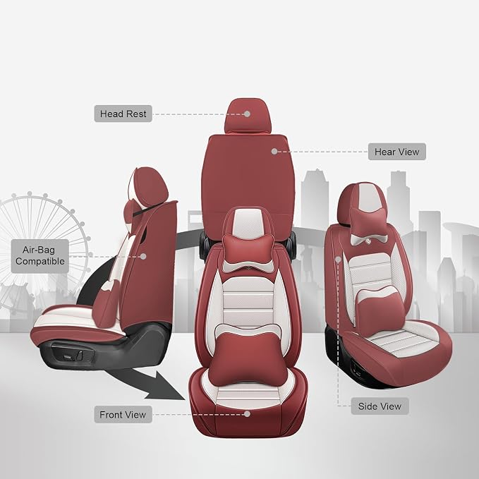 JOJ Car Seat Cover Fit for Toyota Highlander 2001-2025, 7 Seat Car Seat Cover - Image 4