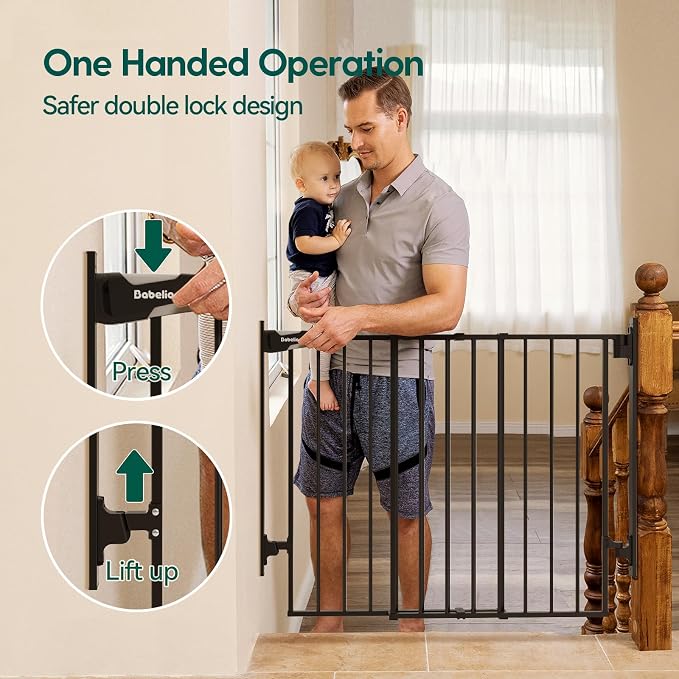Babelio 27-45" No Bottom Bar Baby/Dog Gate - Image 3