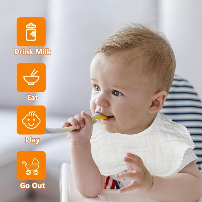 Baby Bibs Muslin Drool Teething Drooling Bibs - Image 3