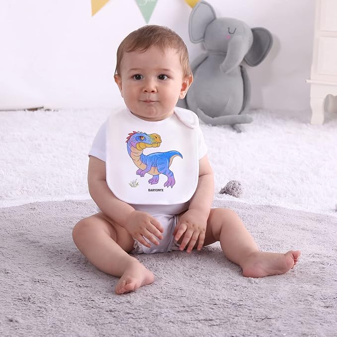 Maiwa 6 Pack Waterproof Cotton Baby Bibs - Image 2