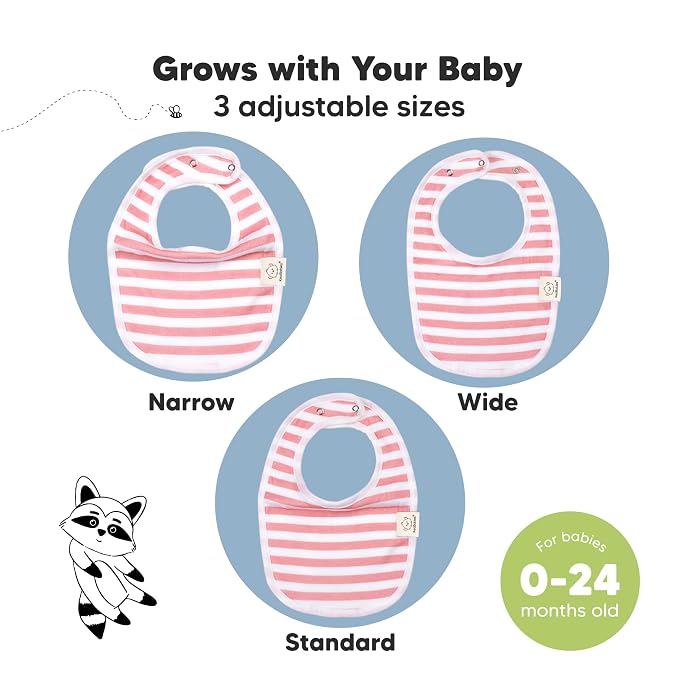 8-Pack Organic Baby Bibs for Boys, Girls - Image 4