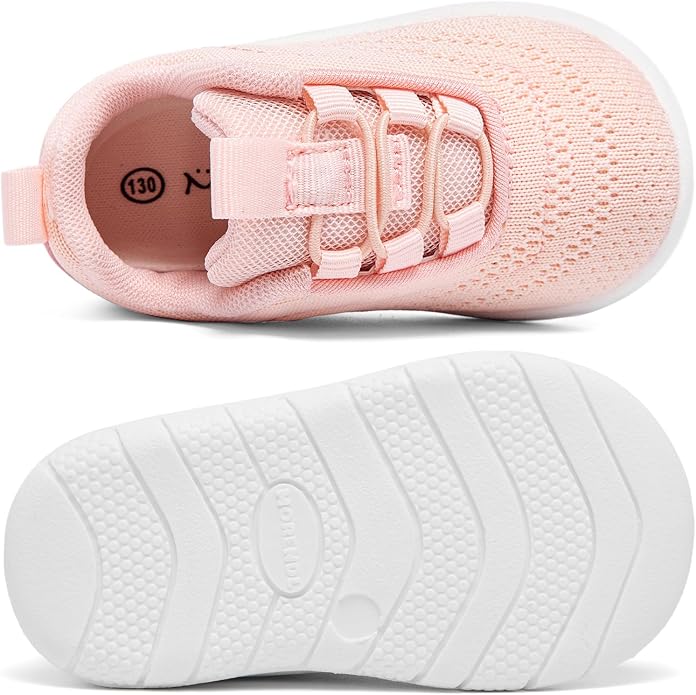 MORENDL Toddler Slip On Sneakers Baby Walking Shoes Non-Slip Breathable Unisex - Image 4
