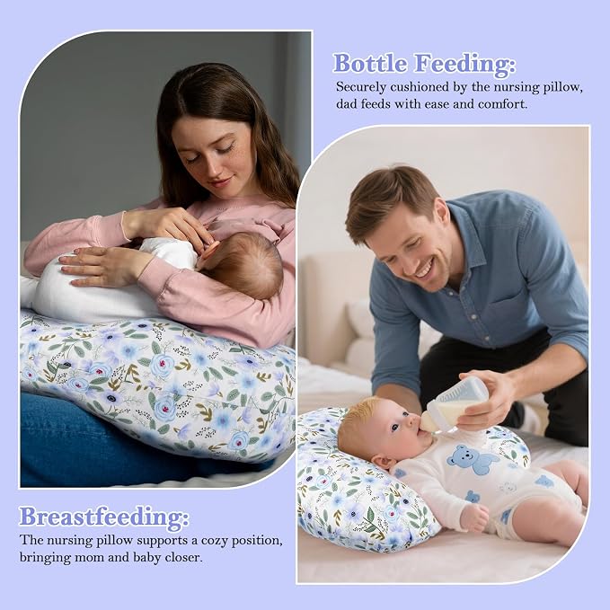 Nursing Pillow for Breastfeeding & Bottle Feeding - Image 4