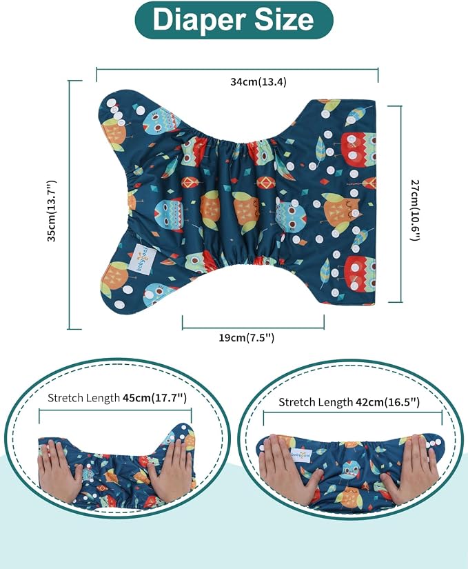 babygoal Reusable Charcoal Cloth Diapers - Image 5