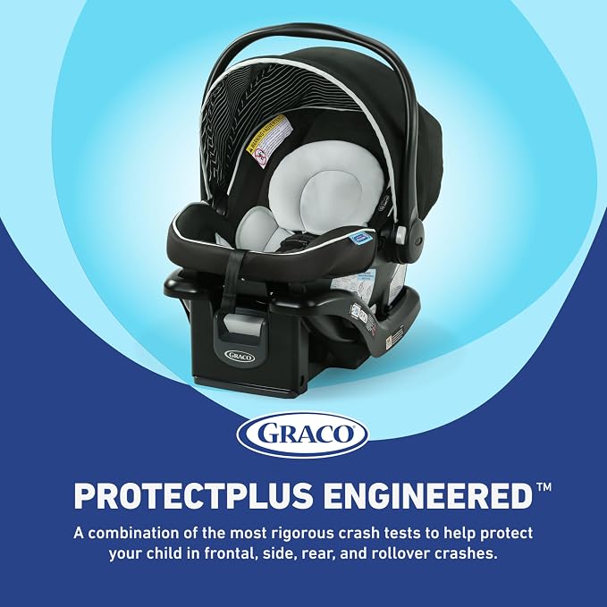 Graco SnugRide Lite LX Infant Car Seat, Lightweight Rear-Facing Seat - Image 4