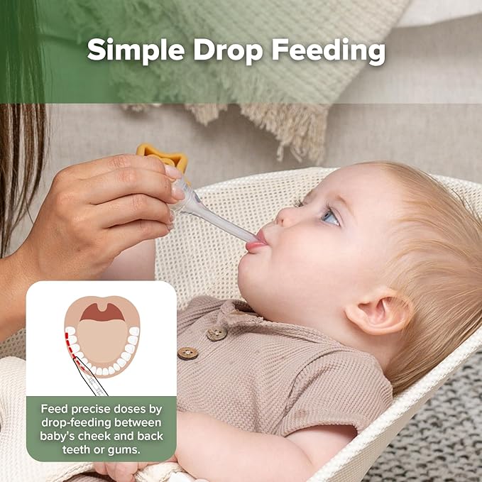 haakaa Baby Medicine Dispenser Set, Baby Essentials, Baby Medicine Syringe - Image 3