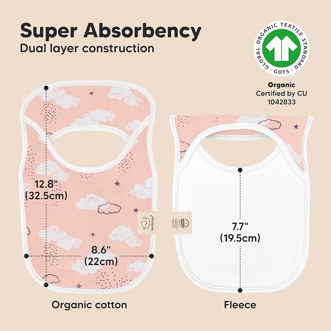 8-Pack Baby Bibs for Boys, Girls - Image 3