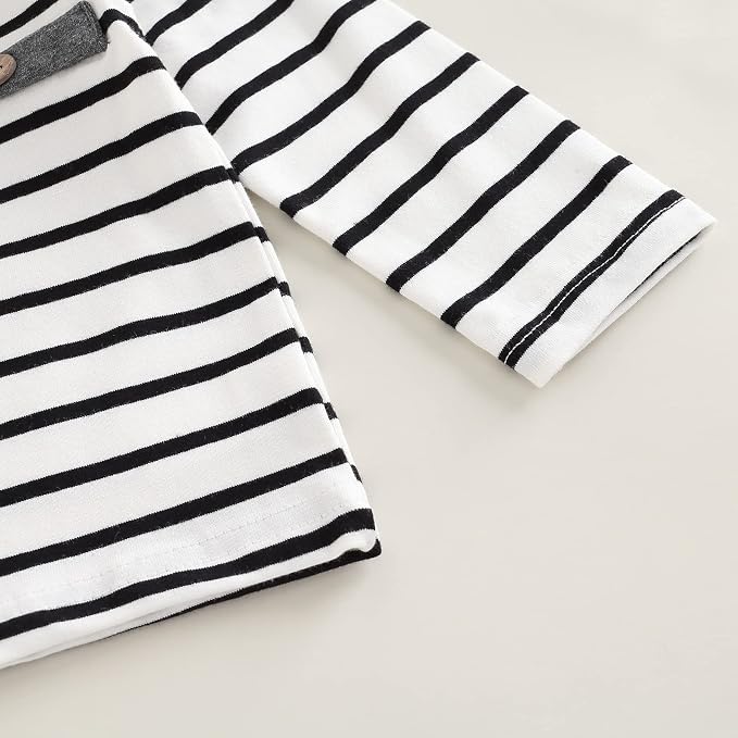 Toddler Baby Boy Clothes Solid Color Long Sleeve Crewneck Sweatshirt Top Casual - Image 4