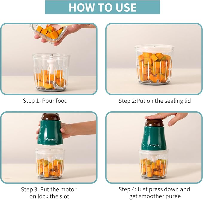 Baby Food Maker, 600ML Baby Food Blender - Image 5