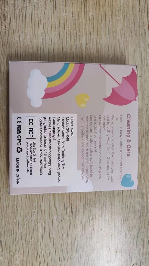 akolik Teething Toys for Babies, Baby Teethers Toy Teething Ring Silicone - Image 9