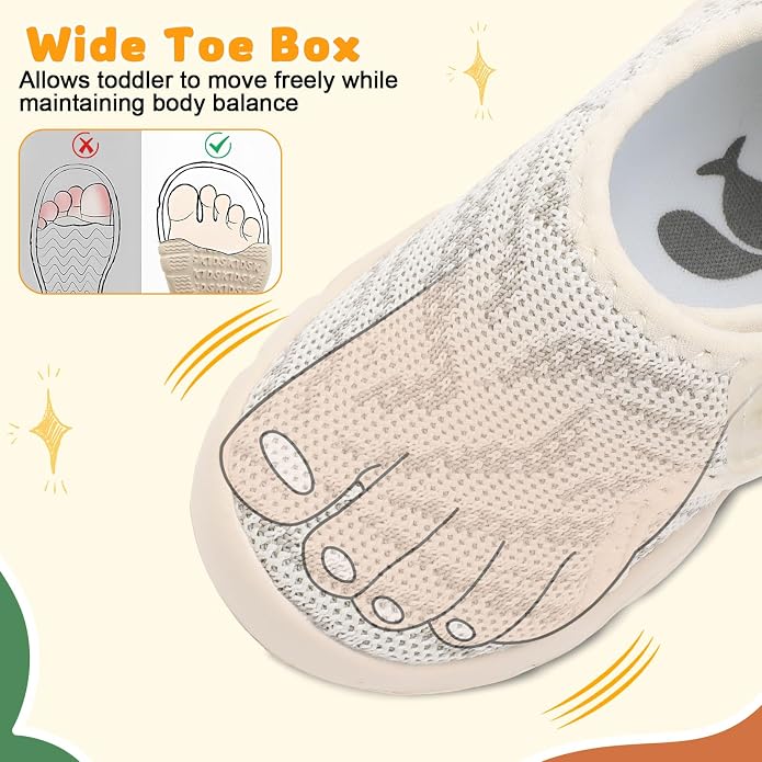FEETCITY Baby Shoes Boys Girls First Walking Shoes Infant Sneakers Lightweight - Image 3