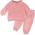 HonestBaby Baby 2-Piece Cozy Velour 100% Organic Cotton Sweatshirt and Jogger by HonestBaby