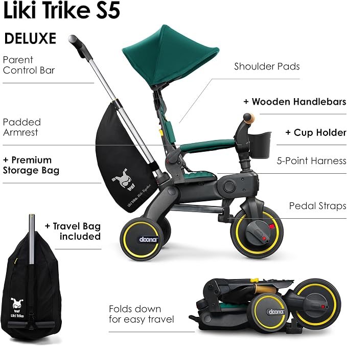 DOONA - Liki Trike S5 - Racing Green - Image 2
