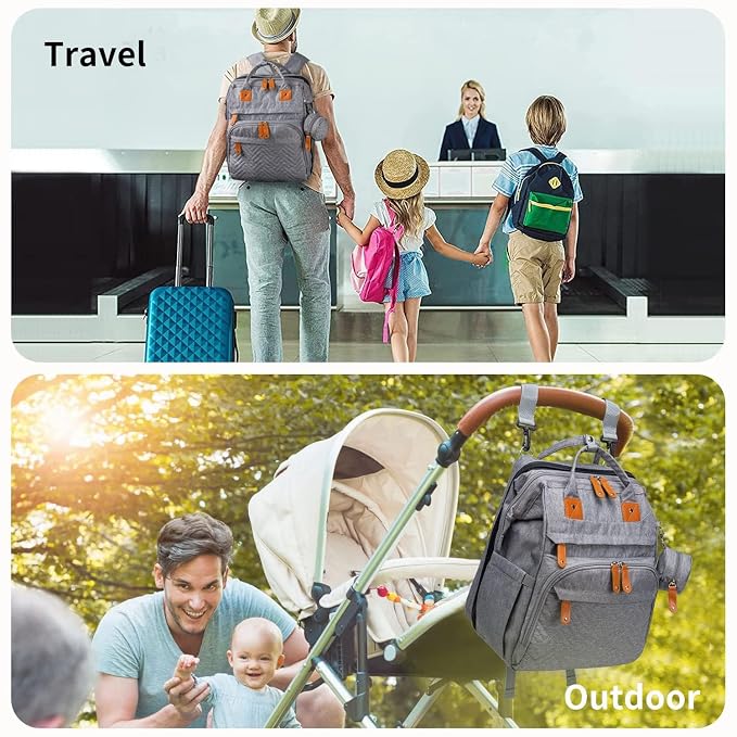 KABAQOO Diaper Bag Backpack - Image 7