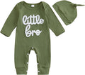 Fernvia Newborn Baby Boy Clothes Letters Print Bodysuit 3 6 9 12 18 Months Long by Fernvia
