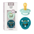 BIBS Pacifiers Colour Collection | Natural Rubber Baby Pacifier | Set of 2 by BIBS