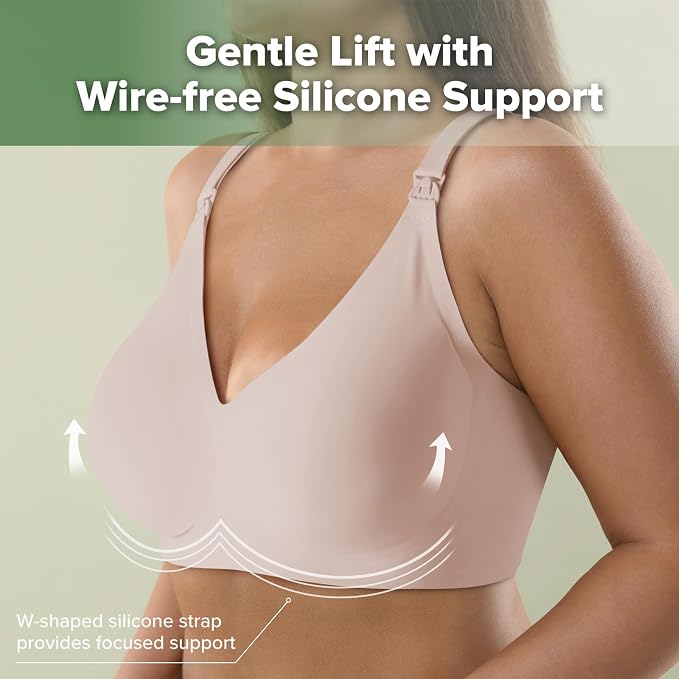haakaa Nursing Bras for Breastfeeding, Ultra Comfort Jelly Strip“ Supportive - Image 2