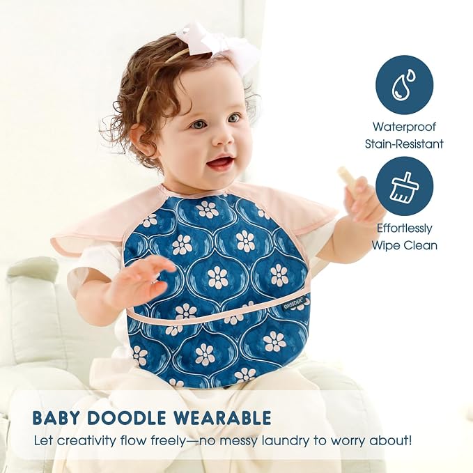 GRSSDER Soft Lightweight Waterproof Baby Feeding Bibs - Image 4