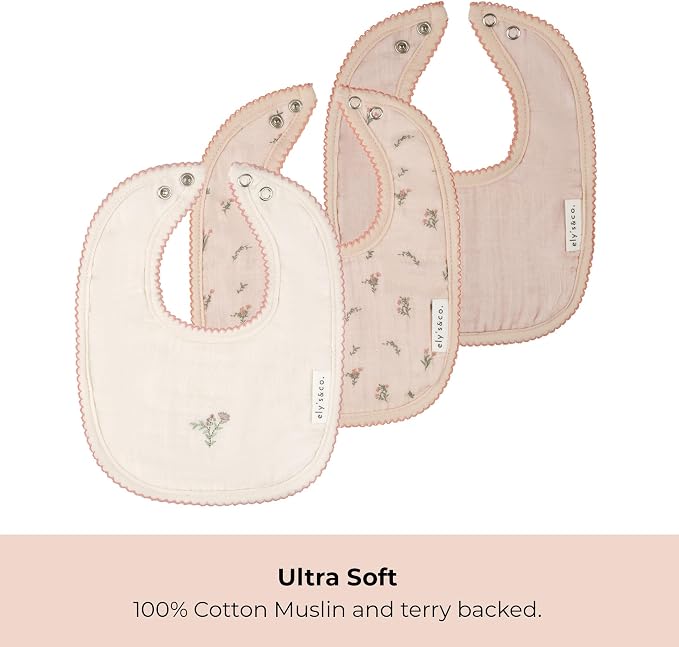 Ely's & Co. 100% Cotton Muslin Bib - Image 9