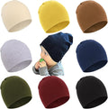 DRESHOW BQUBO 8 Pack Unisex Baby Beanie Hat Infant Toddler Kid Hats Baby Soft by DRESHOW