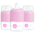 PopYum 5 oz Pink Anti-Colic Formula Making/Mixing/Dispenser Baby Bottles by PopYum