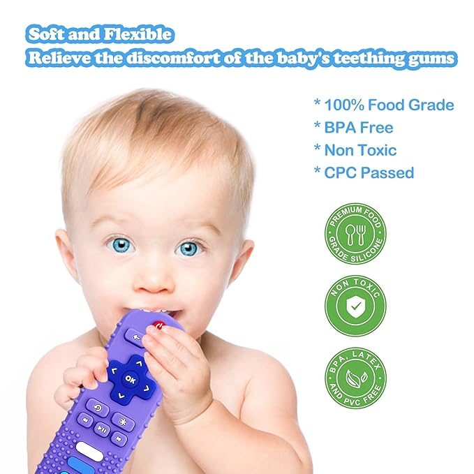 Baby Teething Toys, Food Grade Silicone Teether - Image 2