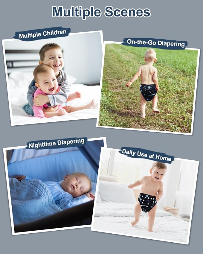babygoal Reusable Charcoal Cloth Diapers - Image 6