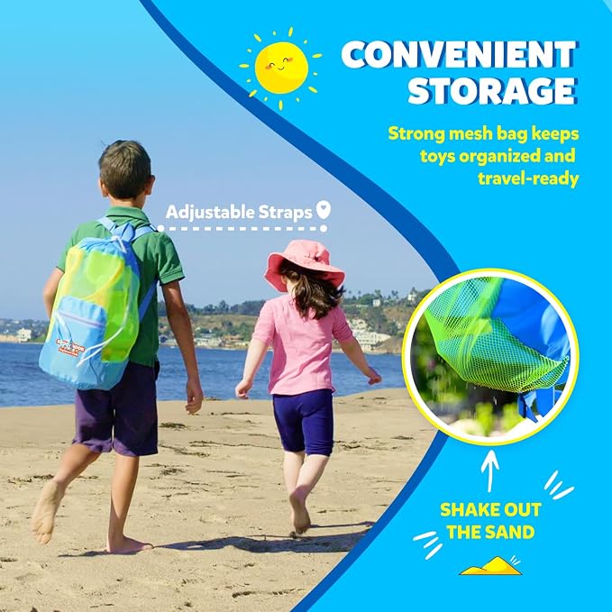 Beach Toys for Kids and Toddlers Ages 3-10 – Durable Sandbox Toy Set, Stronger - Image 3