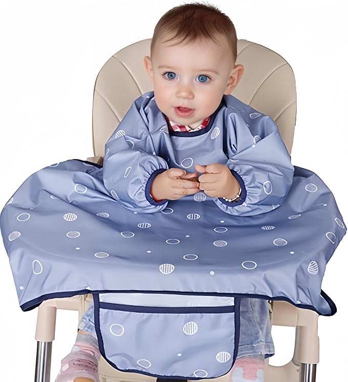 MOTEERLLU Coverall Baby Feeding Bib by MOTEERLLU