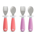 Munchkin® Raise™ Toddler Fork and Spoon Utensil Set, Rest Keeps Tip Off Table by Munchkin