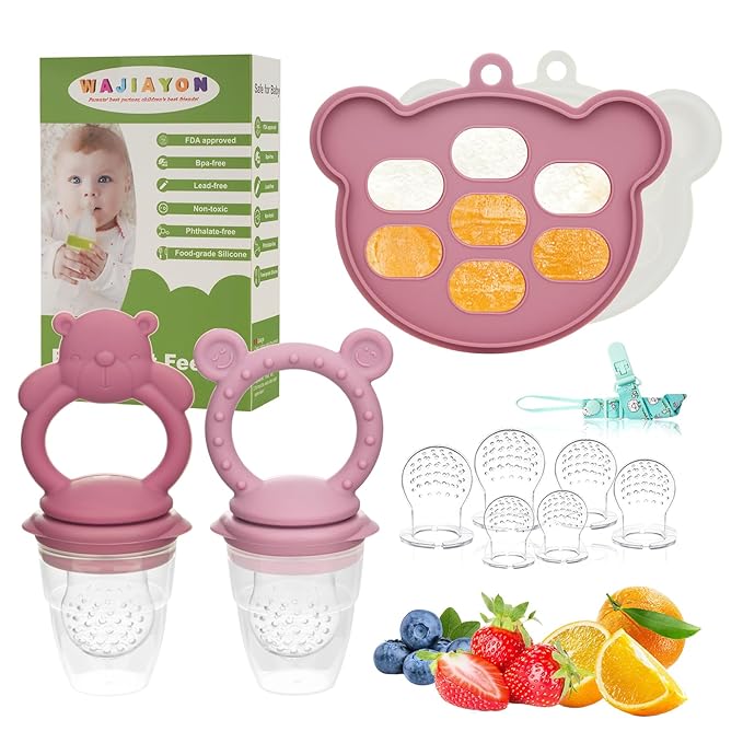 WAJIAYON Baby Breastmilk Popsicle Molds & Baby Fruit Feeder, Infant Food by WAJIAYON