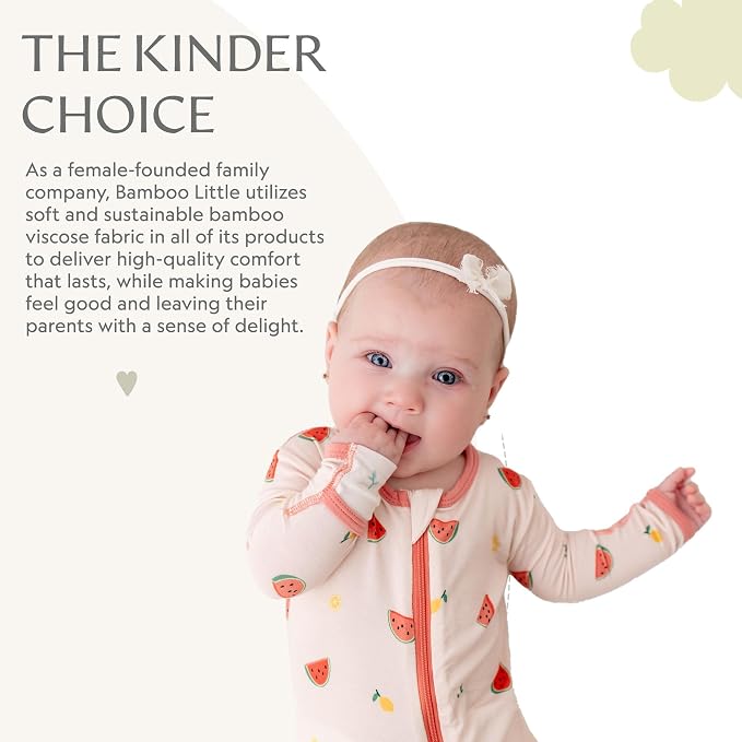 Bamboo Little Soft Baby Footie Pajamas, Baby Clothes, Newborn Sleepers - Image 6