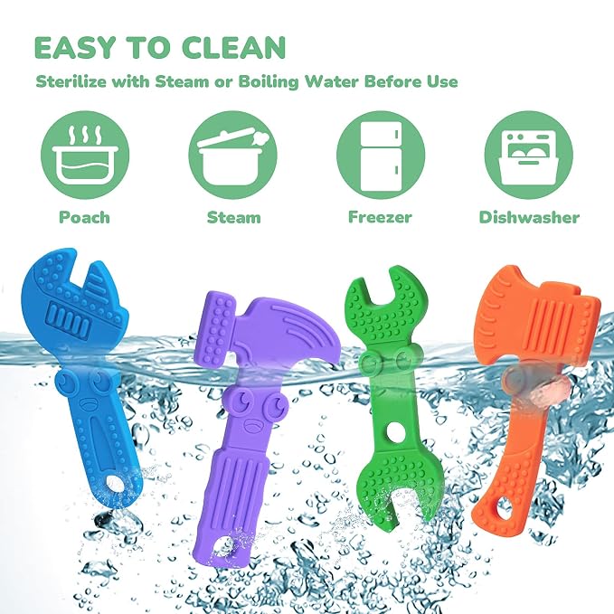 TYRY.HU Baby Teething Toys for Babies, Baby Teether Toys, BPA Free Silicone - Image 4