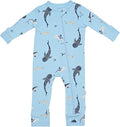 KYTE BABY Unisex Rayon Made From Bamboo Zippered Rompers 0-24 Months by KYTEBABY