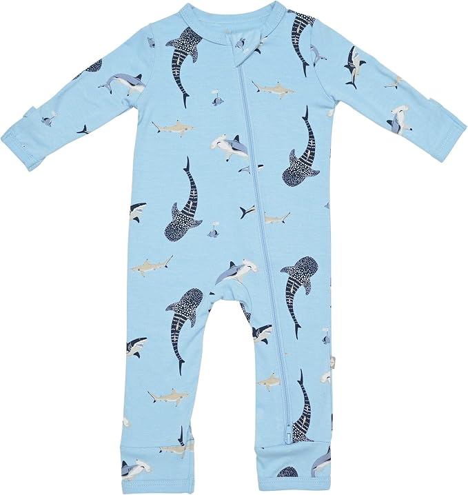 KYTE BABY Unisex Rayon Made From Bamboo Zippered Rompers 0-24 Months by KYTEBABY